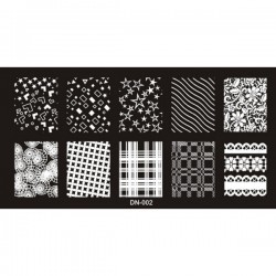 Matrita Stampila unghii #DN002 Matrita stampila unghii